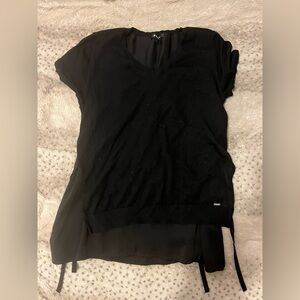 DKNY Elegant Black Blouse